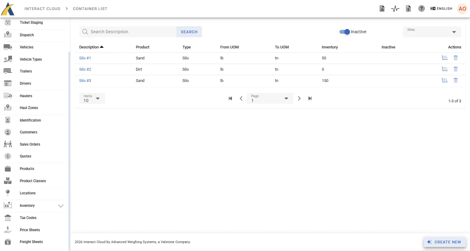 Inventory tracking
